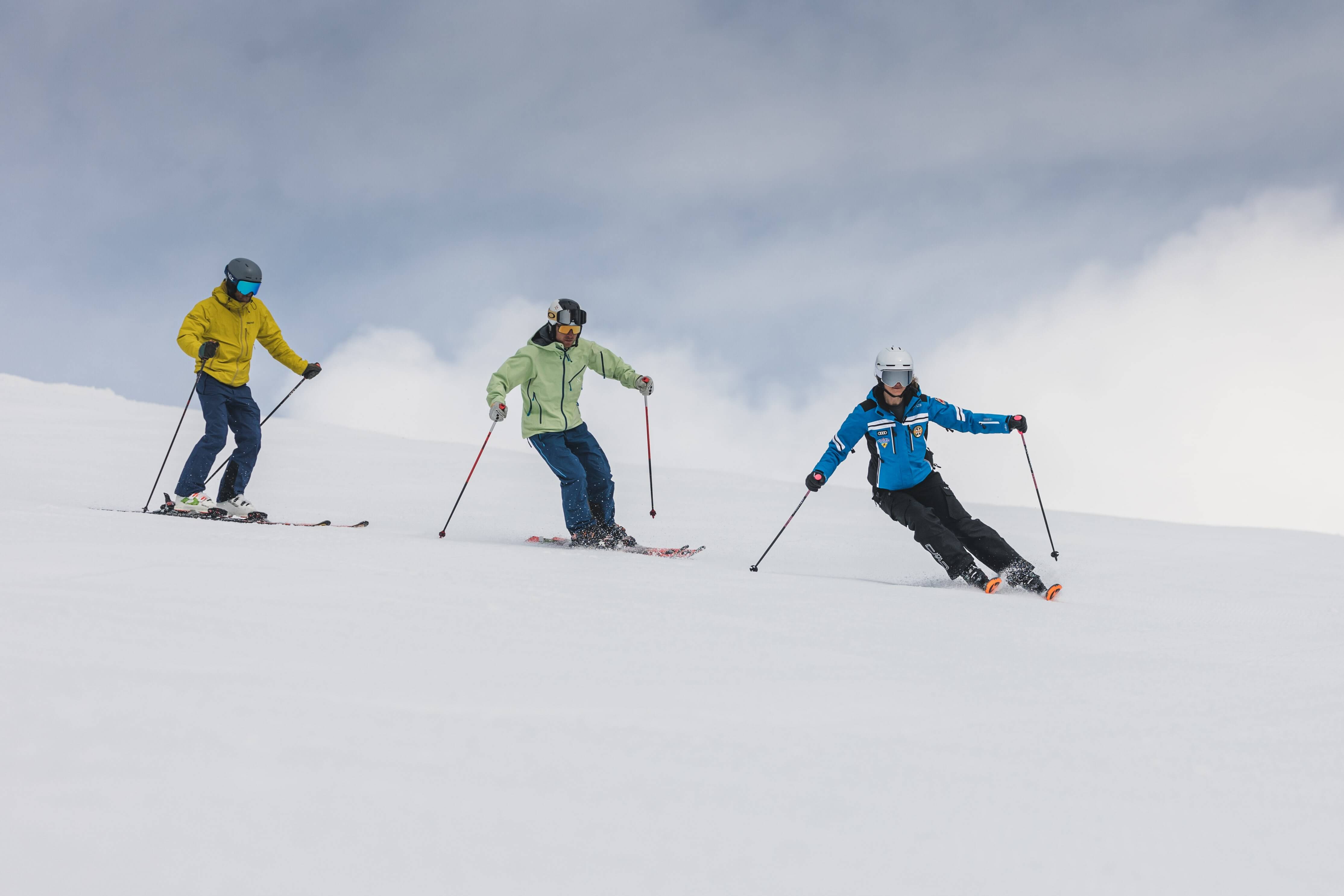 lezione sci adulti dolomites